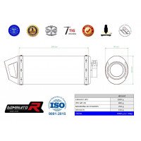 Dominator - MT-09 kipufogó HP3 2017 - 2020