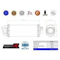 Dominator - Yamaha WR 125 R 2009 - 2014 kipufogó MX2