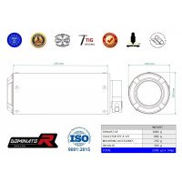 Dominator - Yamaha YZF R125 2019-2020 Full System Teljes kipufogó rendszer GP