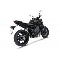 Dominator - Yamaha MT 07 2021 - 2023 Teljes kipufogó rendszer, összekötőcső + kipufogó HP8 + dB killer