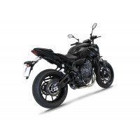 Dominator - Yamaha MT 07 2021 - 2023 Teljes kipufogó rendszer, összekötőcső + kipufogó HP8 BLACK