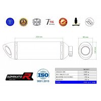 Dominator - Yamaha Tracer 7 / GT 2020 - 2022 Teljes kipufogó rendszer HP8