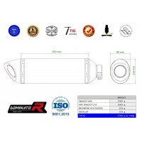 Dominator - Yamaha Tracer 7 / GT 2020 - 2022 Teljes kipufogó rendszer HP8 BLACK