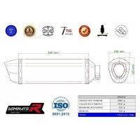 Dominator - Yamaha Tracer 9 / GT 2021 - 2022 Teljes kipufogó rendszer Titanium HP6 EX