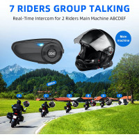 EJEAS Q7 - Bluetooth-sztereó fejhallgató motorosoknak