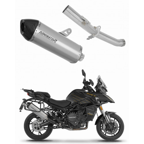 QJMOTOR SRT 900 S / SX 2025 - 2026 Exhaust Silencer Muffler Titanium HP7 + dB killer