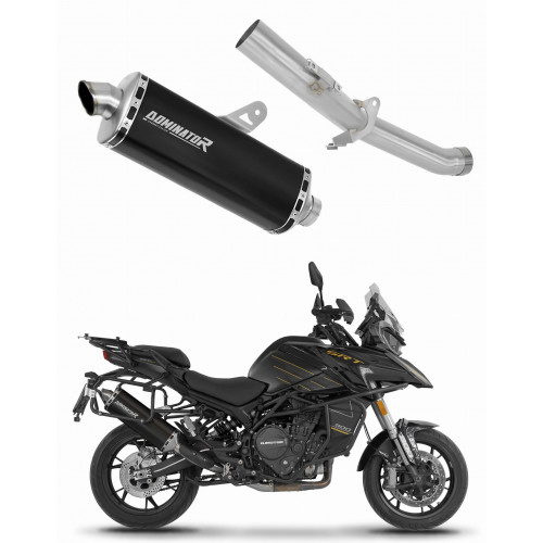QJMOTOR SRT 900 S / SX 2025 - 2026 Exhaust Silencer Muffler P7 BLACK + dB killer