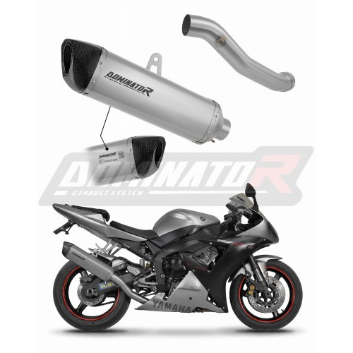 Yamaha YZF R1 1000 RN09 2002 - 2003 E-jeles Dominator kipufogó Titanium HP6