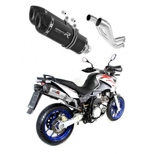 Aprilia Pegaso 650 Strada 2007 - 2010 Dominator kipufogó HP1 BLACK + dB killer medium