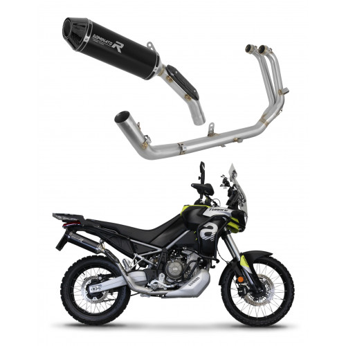 Aprilia Tuareg 660 2021 - 2023 Dominator teljes kipufogó rendszer Collector Silencer HP3 BLACK + dB killer medium