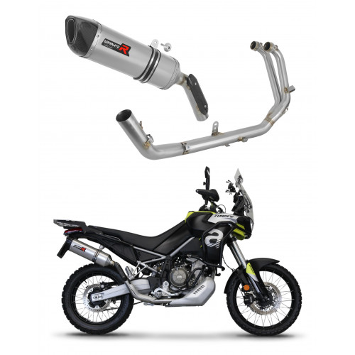 Aprilia Tuareg 660 2021 - 2023 Dominator teljes kipufogó rendszer Collector Silencer HP6 + dB killer medium