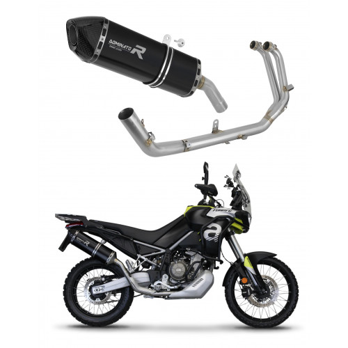 Aprilia Tuareg 660 2021 - 2023 Dominator teljes kipufogó rendszer Collector Silencer HP7 BLACK + dB killer medium