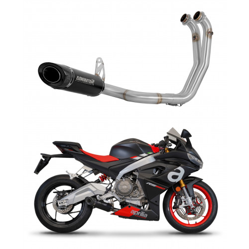 Aprilia RS 660 2020 - 2024 Dominator teljes kipufogó rendszer Collector Silencer HP8 BLACK + dB killer medium
