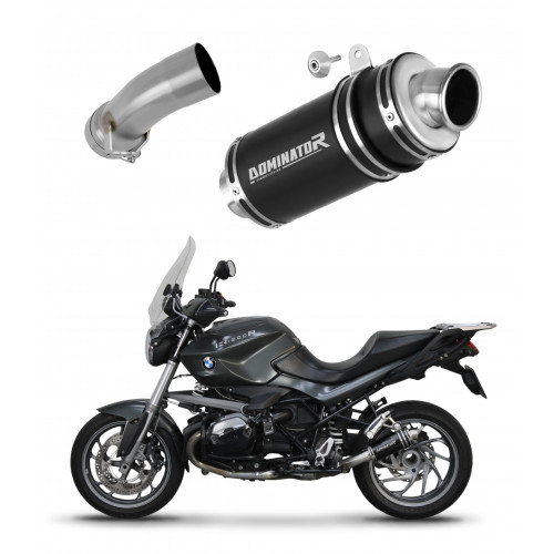 BMW R1200R 2010 - 2014 Dominator kipufogó GP1 BLACK + dB killer medium