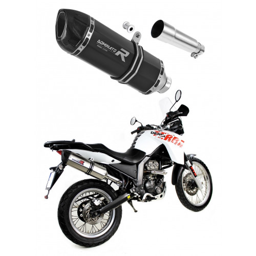 Derbi Terra Adventure 125 2008 - 2015 Dominator kipufogó HP1 BLACK + dB killer medium
