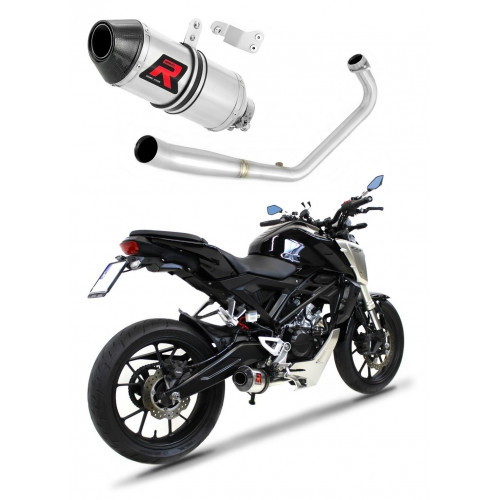 Honda CB 125 R 2018 - 2020 Dominator teljes kipufogó rendszer Collector Silencer HP3 + dB killer medium