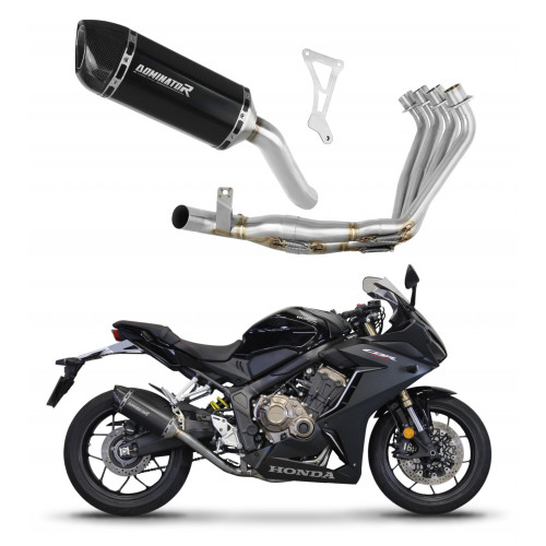 Dominator - Honda CB 650 R 2019 - 2023 Teljes kipufogó rendszer HP1 BLACK