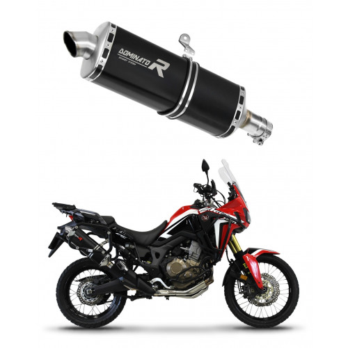 Honda CRF 1000L Africa Twin 2016 - 2019 Dominator kipufogó P7 BLACK + dB killer medium