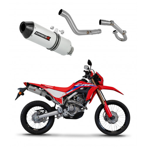 Dominator - Honda CRF 300L / Rally 2021 - 2023 Teljes kipufogó rendszer, összekötőcső + kipufogó MX2 + dB killer