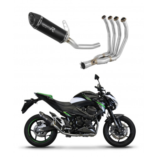 Kawasaki Z800 2013 - 2016 Dominator teljes kipufogó rendszer Collector Silencer HP8 BLACK + dB killer medium