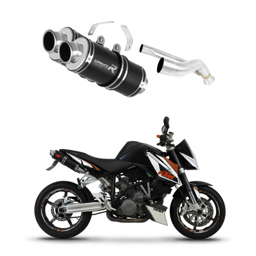 KTM 990 SUPER Duke 2005 - 2013 Dominator kipufogó GP1 BLACK + dB killer medium