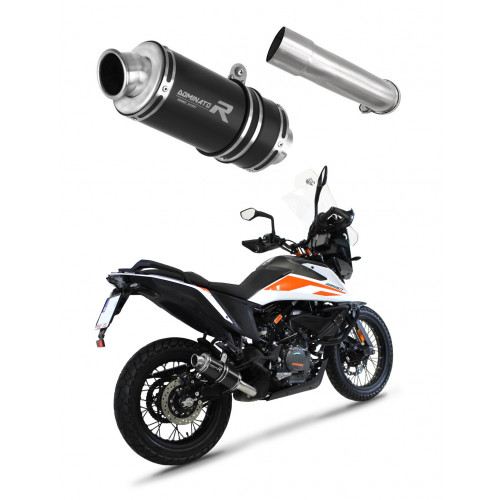 Dominator - KTM 390 Adventure kipufogó GP 1 BLACK 2020 - 2022