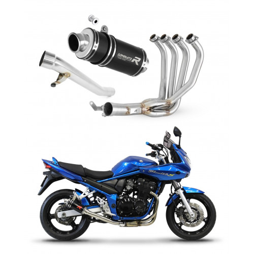 Suzuki GSF 650 BANDIT N / S 2005 - 2006 Dominator teljes kipufogó rendszer Collector Silencer GP1 BLACK + dB killer medium