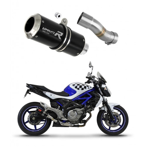 Suzuki SFV 650 GLADIUS 2009 - 2015 Dominator kipufogó GP BLACK + dB killer medium