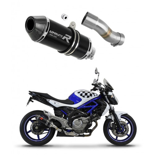 Suzuki SFV 650 GLADIUS 2009 - 2015 Dominator kipufogó HP3 BLACK + dB killer medium