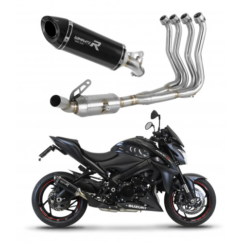 Suzuki GSX-S 1000 / F 2015 - 2020 Dominator teljes kipufogó rendszer Collector Silencer HP8 BLACK + dB killer medium