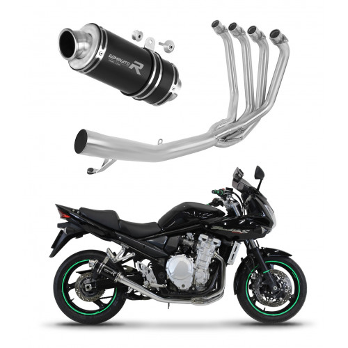 Suzuki GSF 1250 N / S BANDIT 2007 - 2016 Dominator teljes kipufogó rendszer Collector Silencer GP1 BLACK + dB killer medium