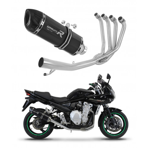 Suzuki GSF 1250 N / S BANDIT 2007 - 2016 Dominator teljes kipufogó rendszer Collector Silencer HP1 BLACK + dB killer medium