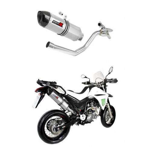 Yamaha XT 660 X 2004 - 2016 side manifold 2 in 1 Dominator kipufogó HP1 + dB killer medium