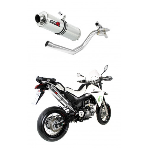 Yamaha XT 660 X 2004 - 2016 side manifold 2 in 1 Dominator kipufogó ST + dB killer medium