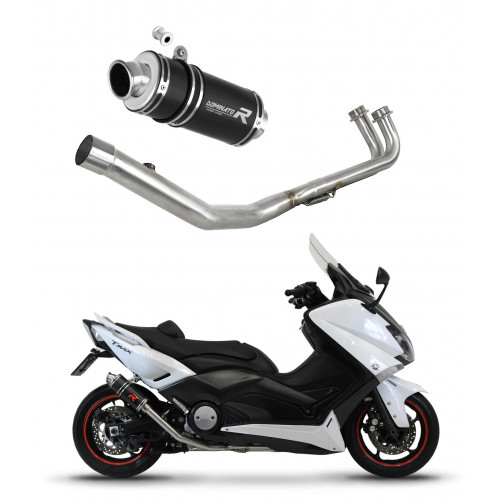 Yamaha XP 530 T-MAX 2012 - 2016 Dominator teljes kipufogó rendszer Collector Silencer GP1 BLACK + dB killer medium
