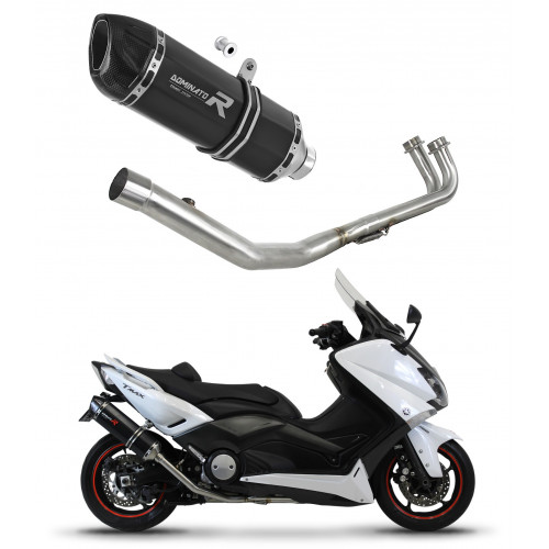 Yamaha XP 530 T-MAX 2012 - 2016 Dominator teljes kipufogó rendszer Collector Silencer HP1 BLACK + dB killer medium