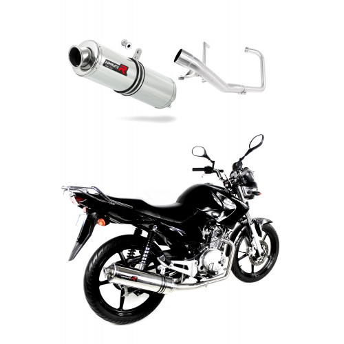Dominator - YBR 125 Exhaust FULL SYSTEM Silencer ROUND 2009 - 2018