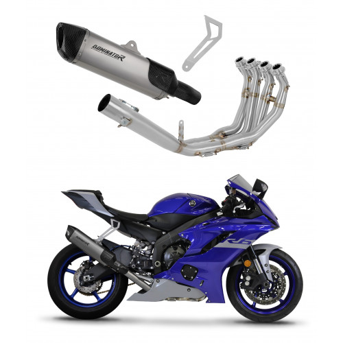 Yamaha YZF R6 2017 - 2023 Dominator teljes kipufogó rendszer Silencer Titanium HP6 + db killer