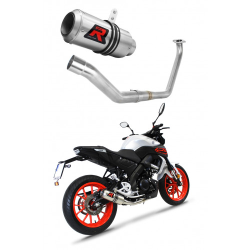 Yamaha MT 125 2020 Dominator teljes kipufogó rendszer Collector Silencer GP + dB killer medium