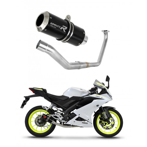 Yamaha YZF R125 2019 - 2020 Dominator teljes kipufogó rendszer Collector Silencer GP BLACK + dB killer medium