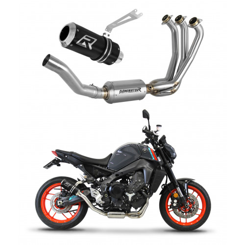 Yamaha MT 09 2021 - 2023 EX Dominator teljes kipufogó rendszer Collector Silencer GP BLACK + dB killer medium
