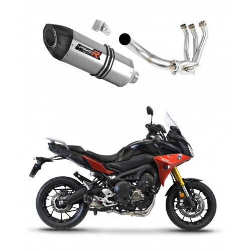 Yamaha MT 09 TRACER 900 2015 - 2020 Dominator teljes kipufogó rendszer Collector Silencer HP5 + dB killer medium