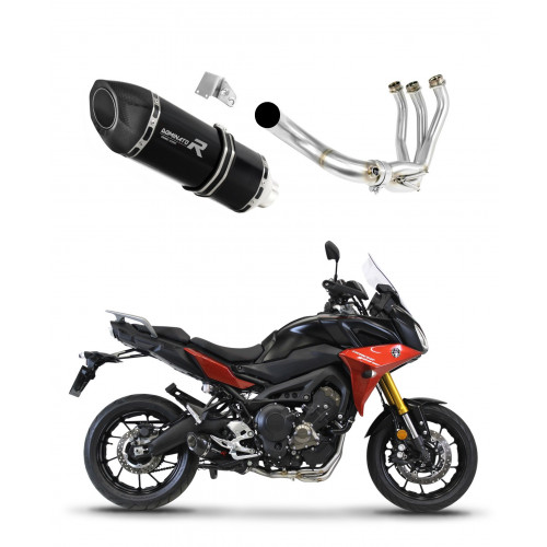 Yamaha MT 09 TRACER 900 2015 - 2020 Dominator teljes kipufogó rendszer Collector Silencer HP5 BLACK + dB killer medium