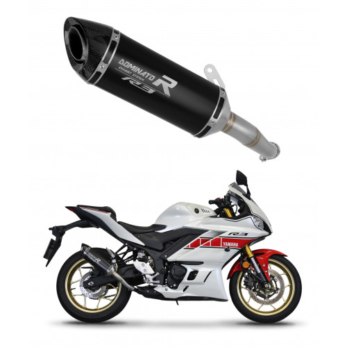 Yamaha YZF-R3 2019 - 2024 Dominator kipufogó HP8 BLACK + dB killer medium