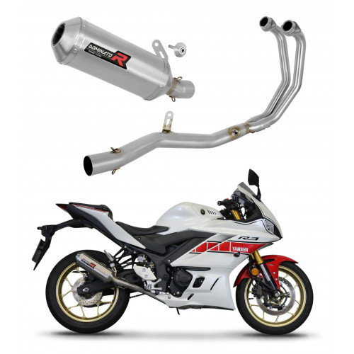 Yamaha YZF-R3 2019 - 2024 Dominator teljes kipufogó rendszer Collector Silencer OV G2 + dB killer medium