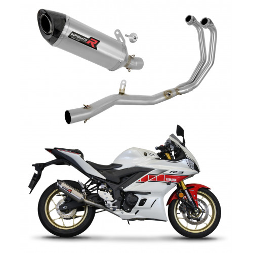 Yamaha YZF-R3 2019 - 2024 Dominator teljes kipufogó rendszer Collector Silencer HP8 + dB killer medium