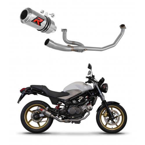 Dominator - Honda VTR 250 2009 - 2015 Teljes kipufogó rendszer, összekötőcső + kipufogó GP + dB killer