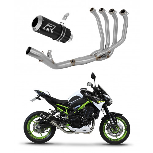 Kawasaki Z 900 2020 - 2023 Teljes kipufogó rendszer, összekötőcső + kipufogó GP BLACK