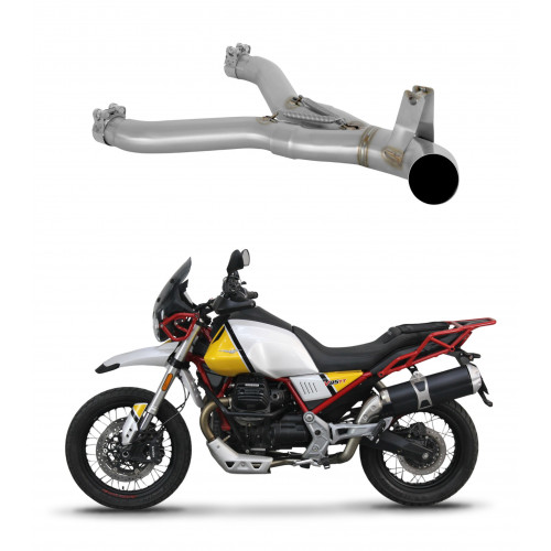 Dominator - Moto Guzzi V85 TT 2019 - 2020 Racing Down Pipe Mid pipe