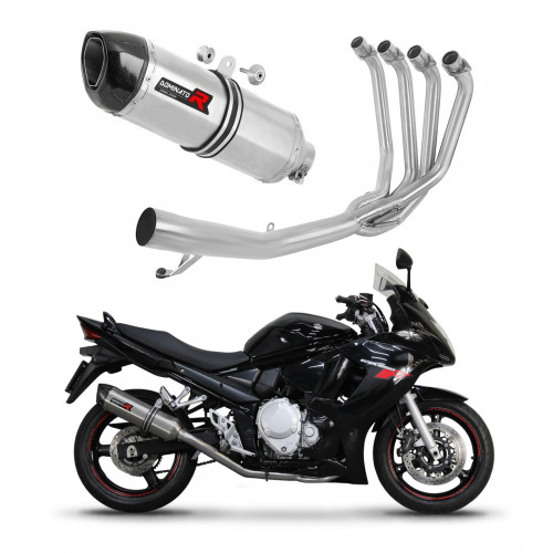 Dominator - Suzuki GSXF 650 2007 - 2016 Teljes kipufogó rendszer, összekötőcső + kipufogó HP1 + dB killer